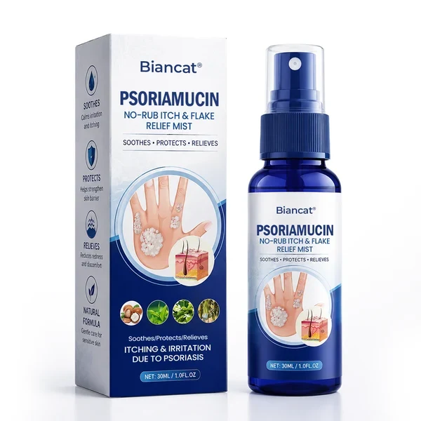 PsoriaMucin No-Rub Itch & Flake Relief Mist ( Imported)
